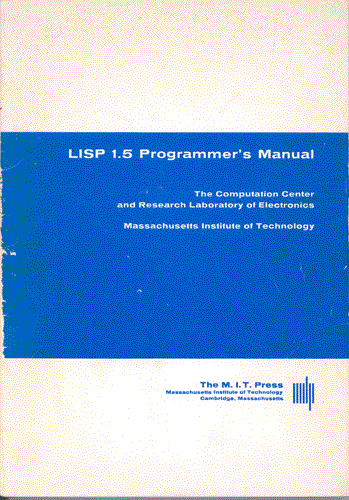 LISP 1.5 Programmer's Manual cover